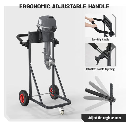 TUFFIOM 440lbs Boat Motor Engine Carrier Dolly Cart With Wheels